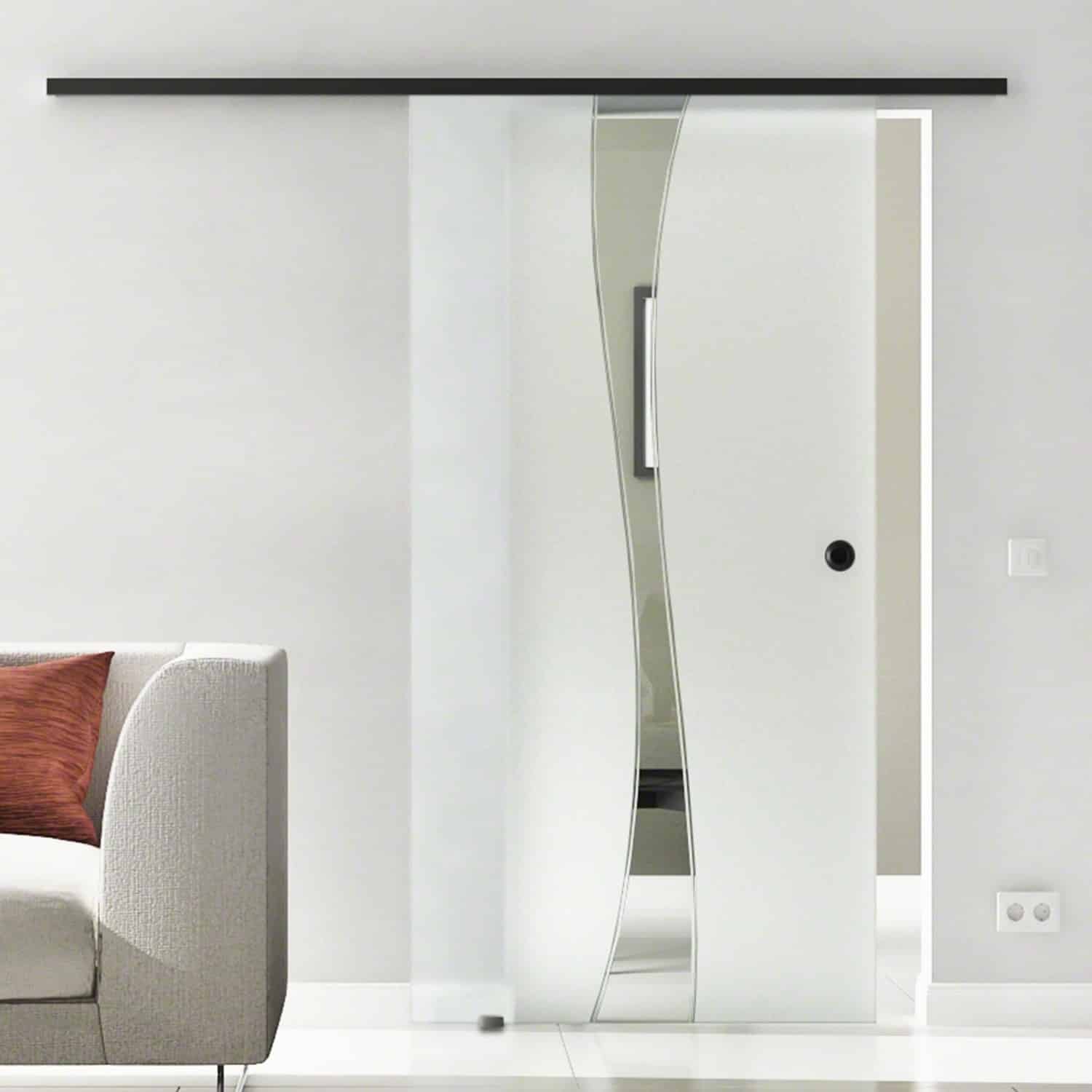 Levidor Glasschiebetür Komplettset 77