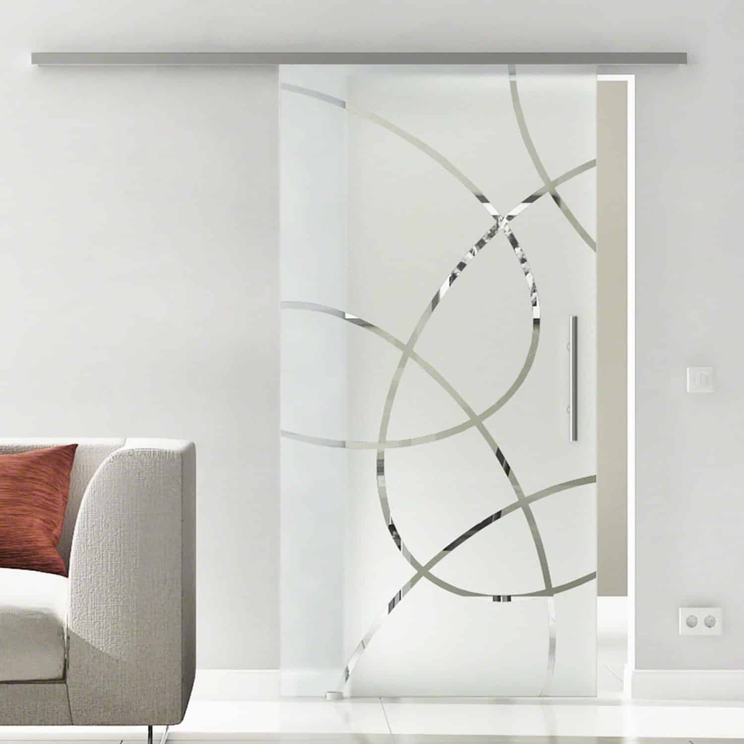 Levidor Glasschiebetür Komplettset 77