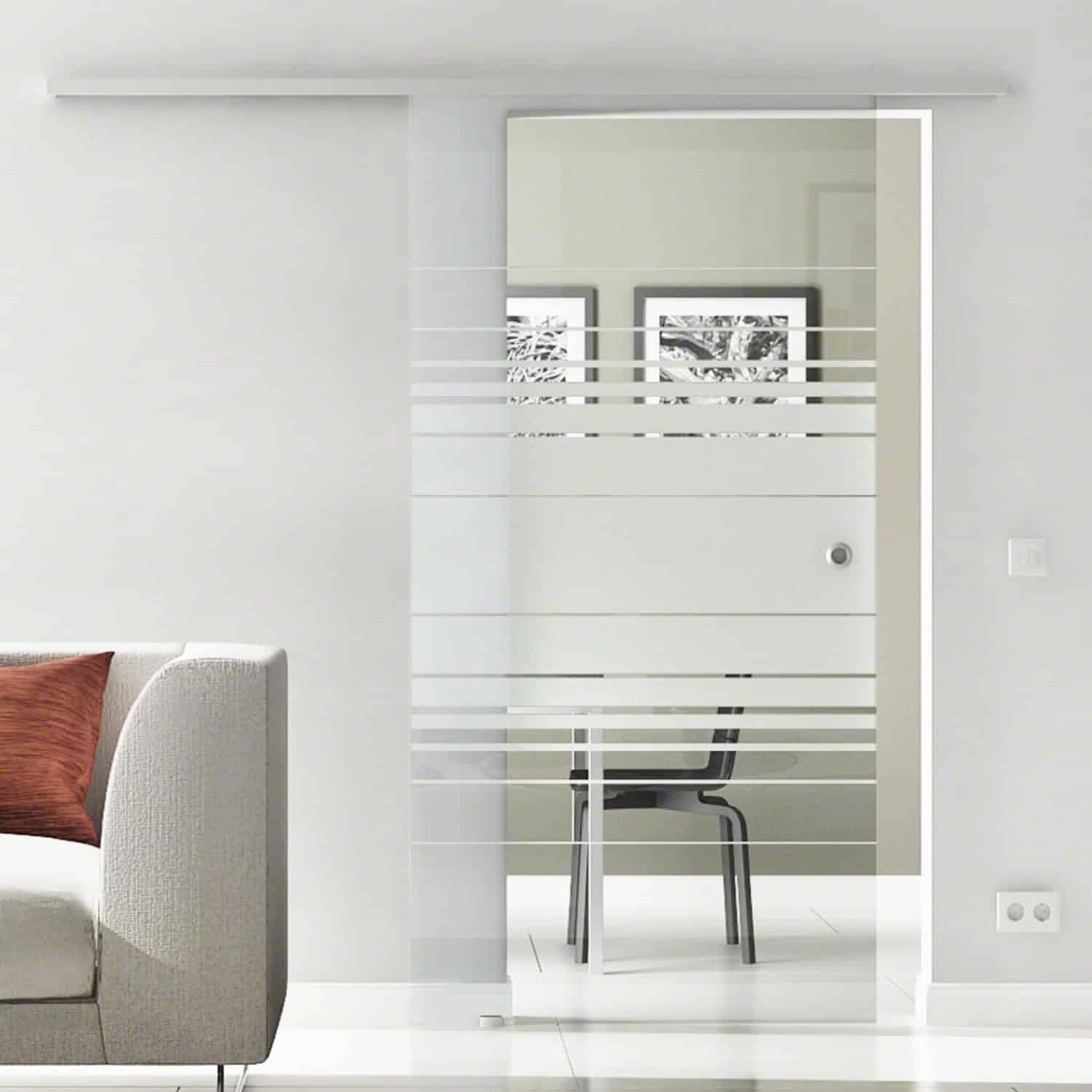 Levidor Glasschiebetür Komplettset 77