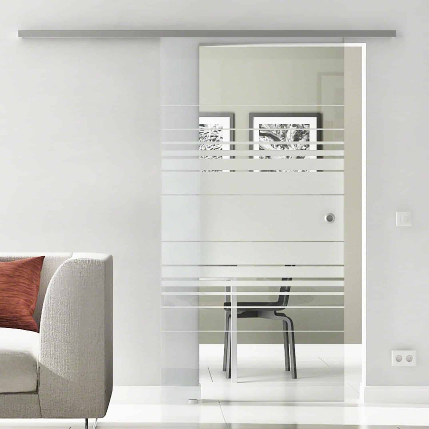 Levidor Glasschiebetür Komplettset 77