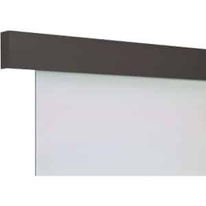 Schienen-Set Baseline Aluminium Matt Schwarz für Glas 1-fl. 1.900 mm inkl. Griff