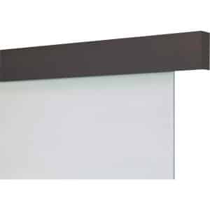 Schienen-Set Lifeline Aluminium für Glas 1-fl. 190 cm Schwarz