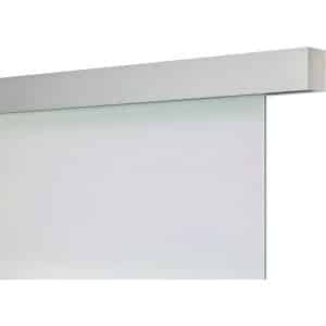 Schienen-Set Smartline Aluminium Silber Optik für Glas 1-flg. 2000 mm