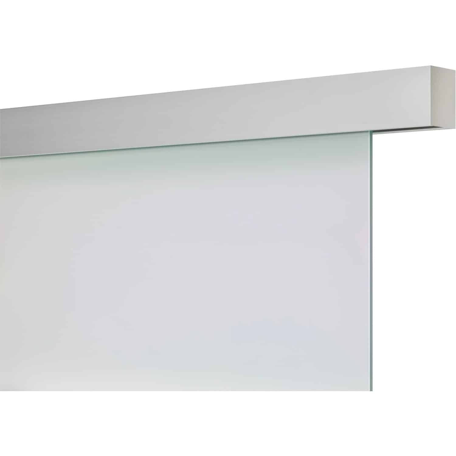 Schienen-Set Smartline Aluminium Silber Optik für Glas 1-flg. 2000 mm
