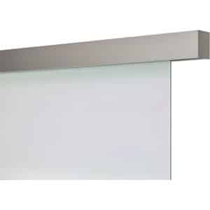 Schienen-Set Smartline Edelstahl Optik für Glas 1-flg. 2000 mm