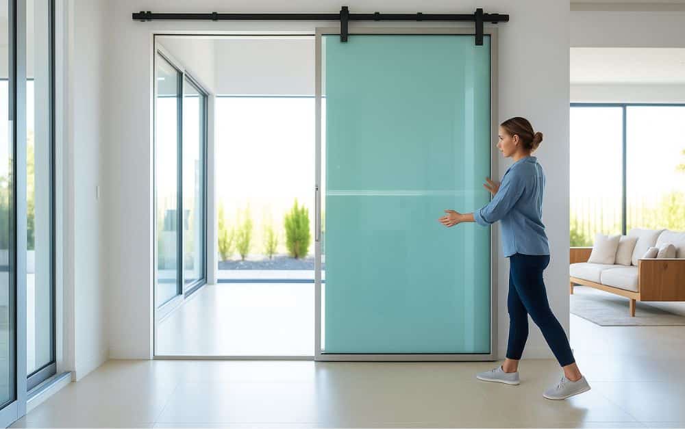 Wie schwer ist eine Glasschiebetür?